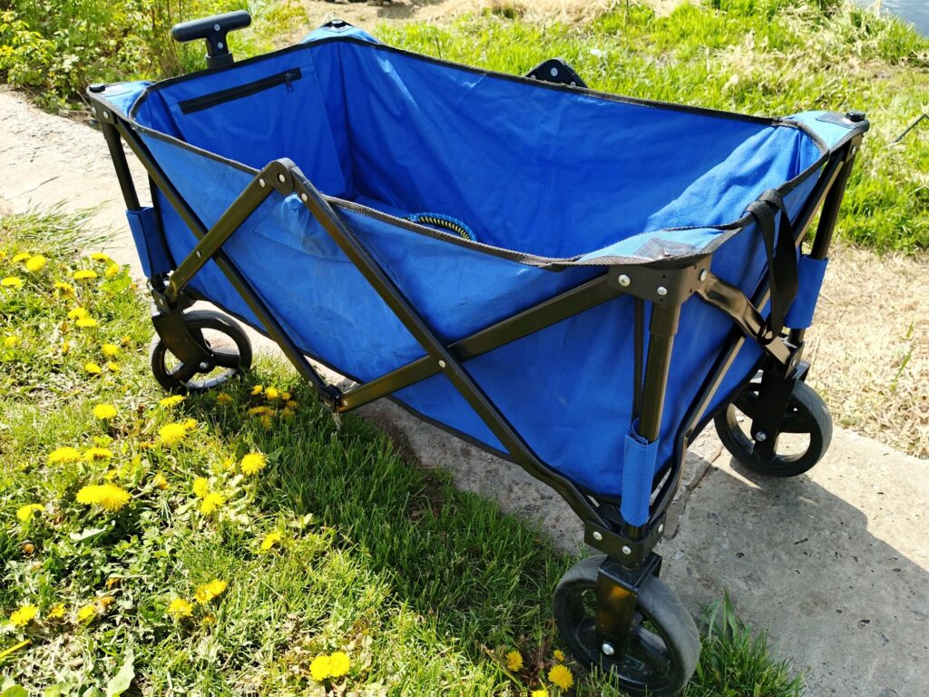 foldable utility yard trolley durable outdoor
